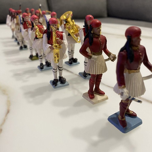 Athina Pal Evzones military figurines used