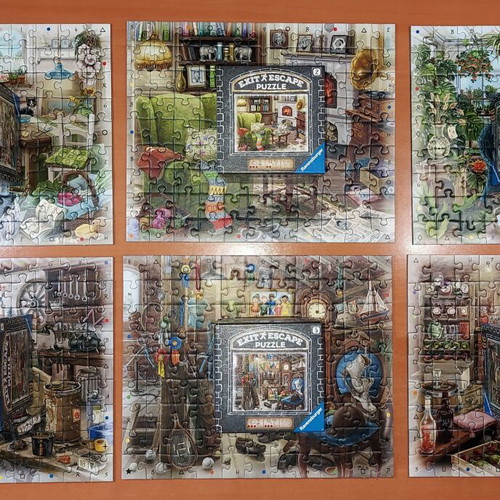 Ravensburger Exit Escape Puzzles 1-6, 6x99 pieces