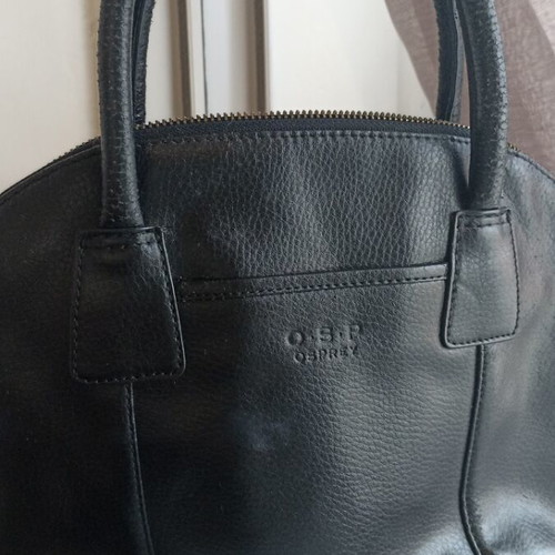 Osprey leather handbag used, black