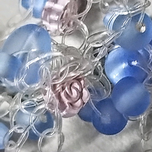 Blue bracelet used, fits any size