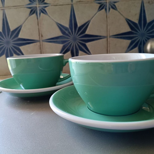Love Ceramics set of two large porcelain cups new