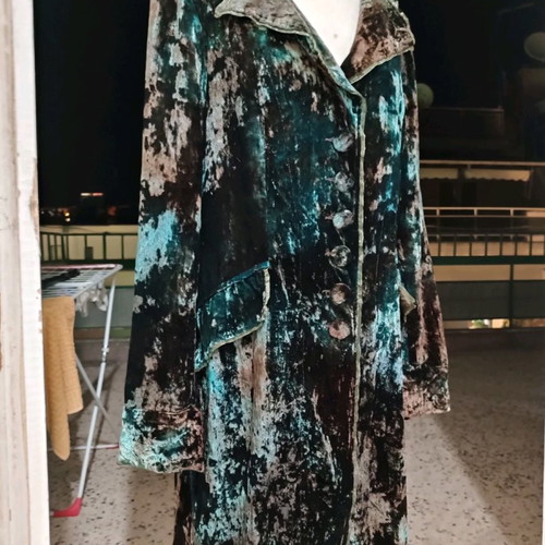 Long knee-length jacket new, boho style, size L