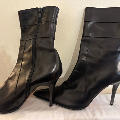 Simon Bay Women's Leather Boots Black Size 41 New