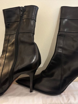 Simon Bay Women's Leather Boots Black Size 41 New