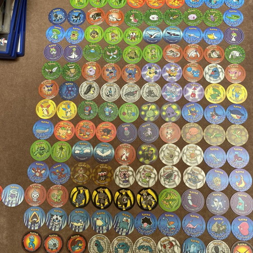 Pokemon Hoenn Tazos complete set used with rare Deoxys and Castform forms