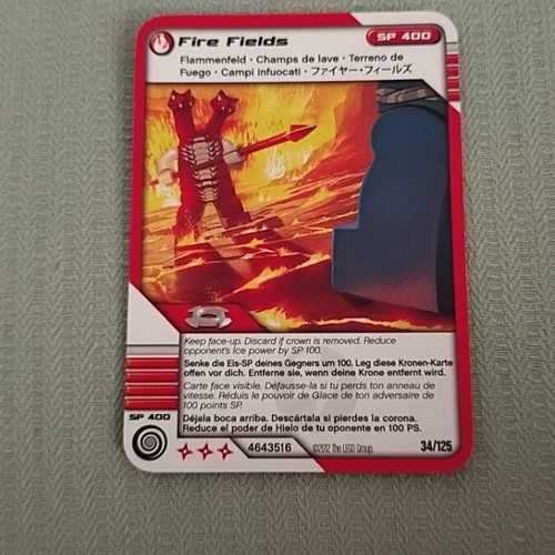 Lego Ninjago Fire Fields card authentic, like new