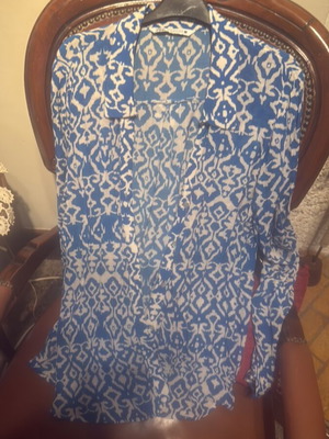 Πουκάμισο τουνίκ Zara XL μπλε σαν καινούργιο