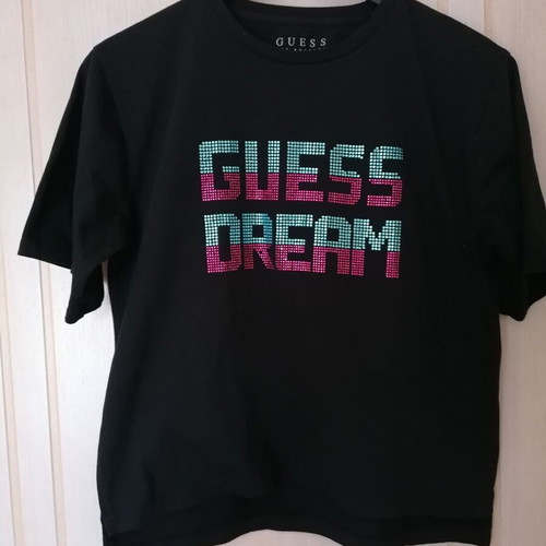 Guess T Shirt L New Black High Quality