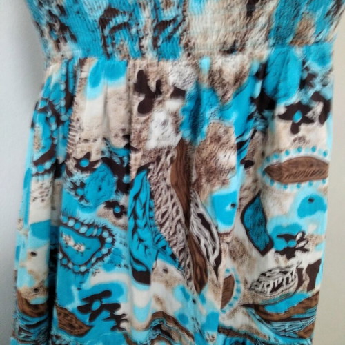 Md'M dress like new, turquoise, sizes M to XL