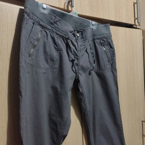 Women's fabric pants used, size L 40 12, gray