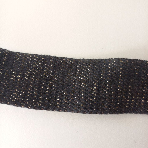 Black shiny simple belt like new with classic buckle