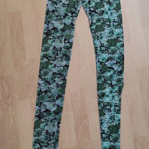 Mesh leggings Ganni like new, green, size XXS