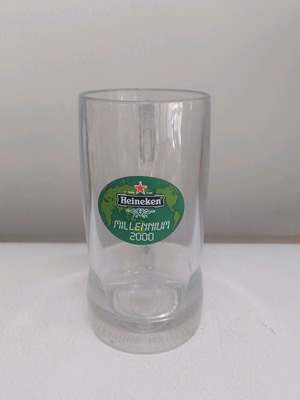 Heineken millennium 2000 beer glass like new mug type