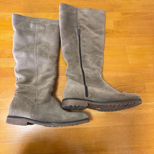 Voί & Noί suede winter boots used, size 38, beige-gray