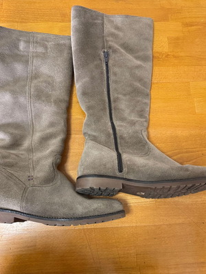 Voί & Noί suede winter boots used, size 38, beige-gray