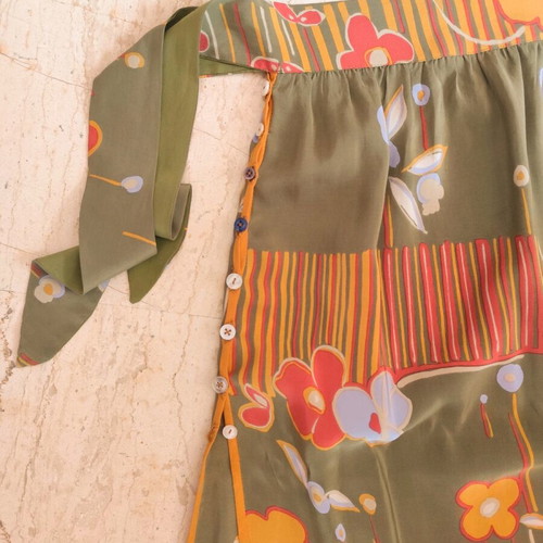 Vintage silk skirt