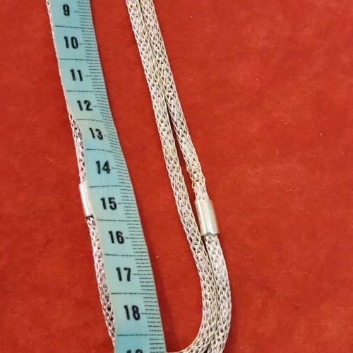 Lalaunis A21 925 silver double necklace vintage used
