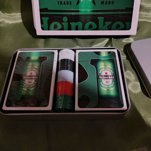 Heineken playing cards new, set of 2 collectible