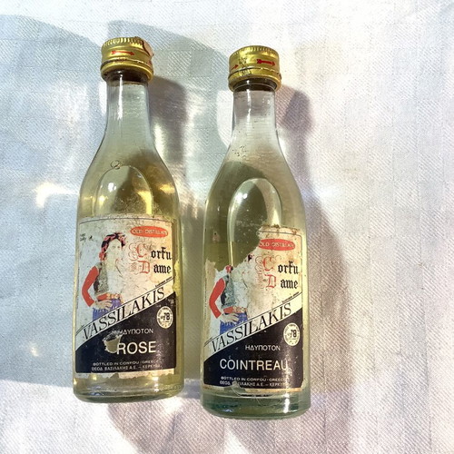 Vassilakis Distillery Miniatures used, set of 8 bottles