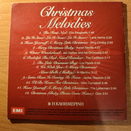 Christmas Melodies CD used, 12 classic Christmas songs