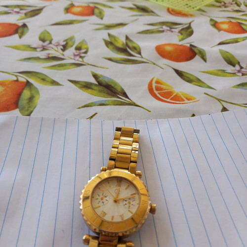 Guess women's watch, gold tone