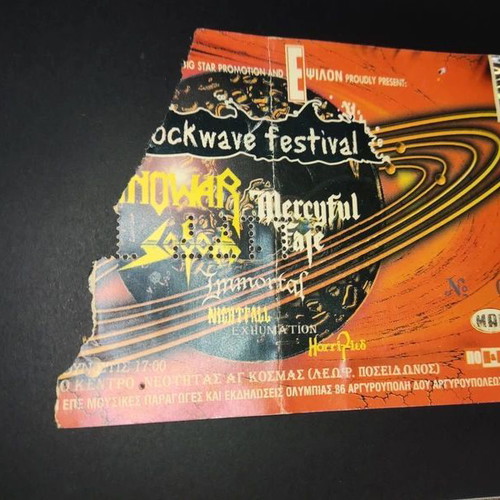 Rockwave Festival 1999 ticket used, rare
