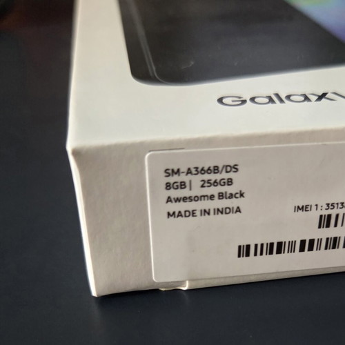 Samsung Galaxy A36 5G smartphone new, 8GB RAM 256GB storage, black, Dual SIM