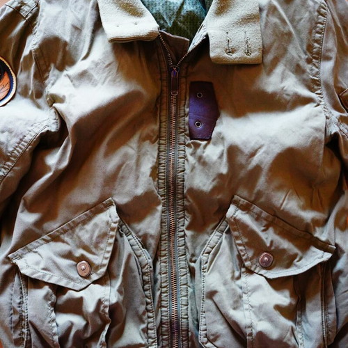 Levi's bomber jacket green XL like new