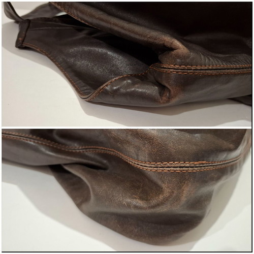 Valentino Garavani Brown Hobo Handbag used with Bow