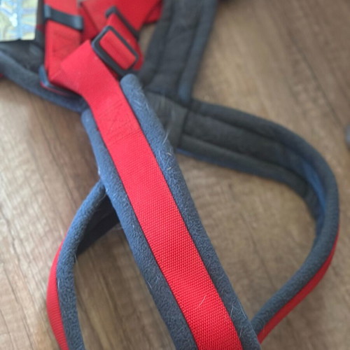 Dog harness and collar for medium dogs like new, flea and tick protection