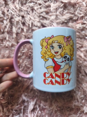 Κούπα Candy Candy καινούργια σε λευκό και ρόζ χρώμα