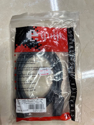 Equip Power Cable black 1.8m C13-C14 new