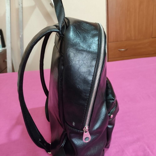 Stradivarius women's black backpack