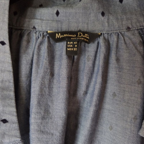 Massimo Dutti shirt cotton like new, blue, size L