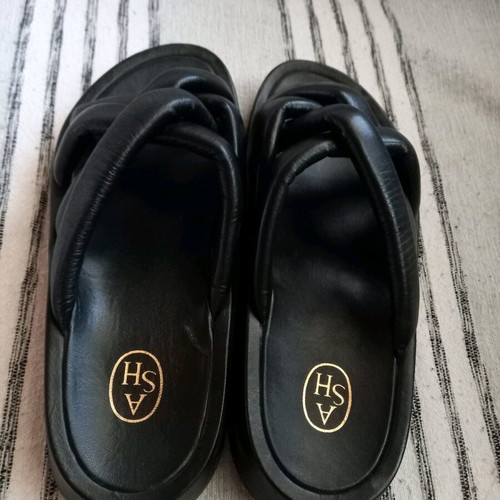 Ash women's leather sandals used, black, size 37