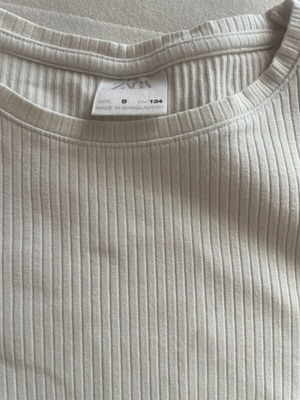 Zara white cotton blouse with ruffles on sleeves, like new, 10 years