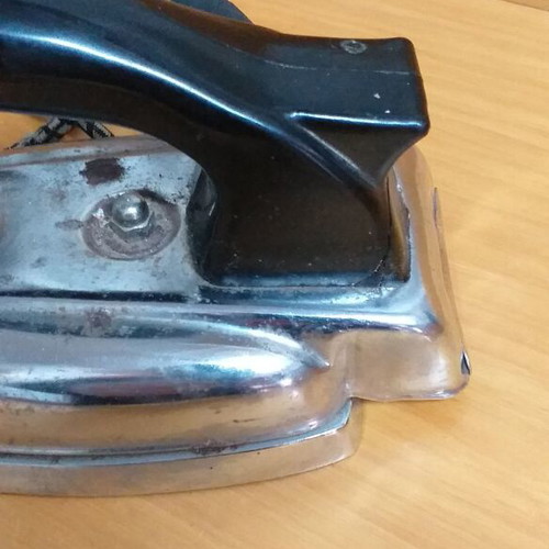 Old electric iron used