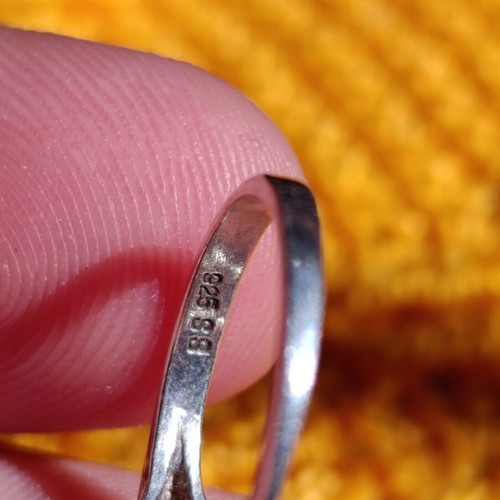 Silver ring 925 used, size 57