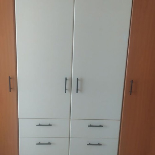 Custom four-door bakelite wardrobe with loft