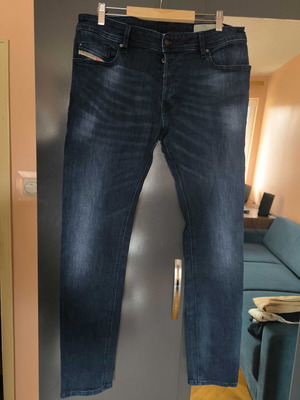 Diesel Industry TROXER Slim Skinny Jeans used, size 34, dark blue
