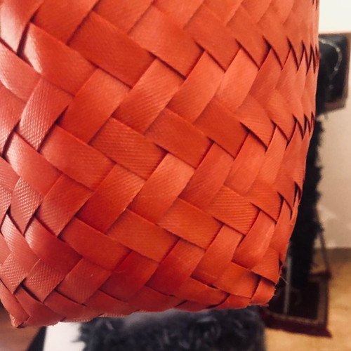 Mad Hat Red Straw Beach Bag new
