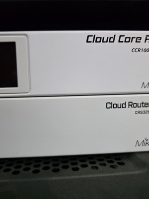 MikroTik CCR1009 Router and CRS326 Switch like new, professional equipment