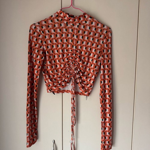 Bershka blouse like new, size S, black and multicolor