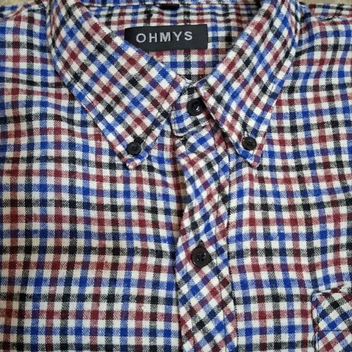 Ohmys men's checkered shirt size 42 like new