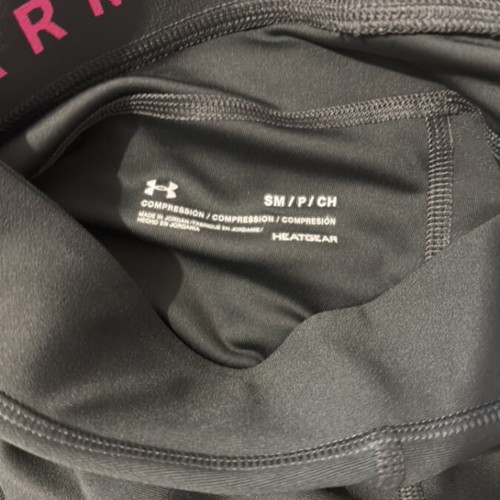 Under Armour fitness leggings like new, size S, gray and pink