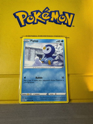 Piplup Brilliant Stars Pokémon карта като нова