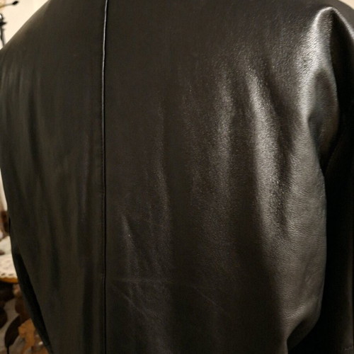 Wilke Rodriguez genuine leather unisex jacket No M like new, black