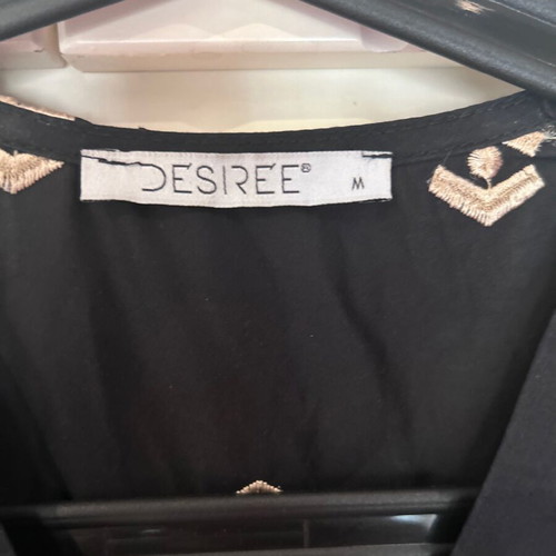 Ancient Greek style dress like new, size M, black with gold embroidery