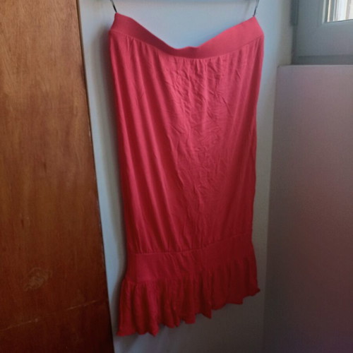 On Line red strapless short dress, like new, size 3