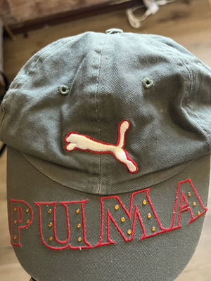 Puma hat like new, green, one size